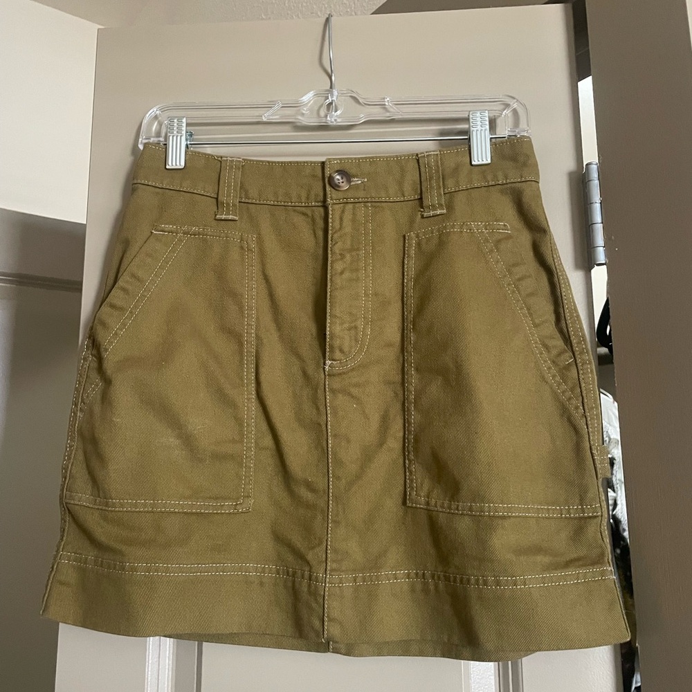 Old Navy Olive Green/khaki Cargo Skirt